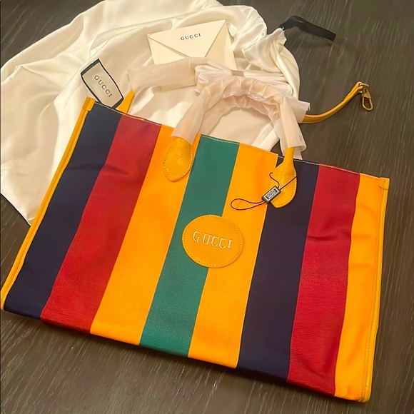 Gucci Multicolor Striped Women's Bag - Picture 1 of 16